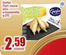 Garbo - Fiori Zucca Alici E Mozzarella