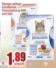 Le chat - Monge Excellence Croccantini