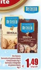 De Cecco - Semola Di Grano Duro Rimacinata
