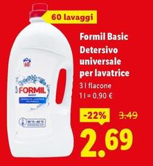 Formil - Basic Detersivo Universale Per Lavatrice