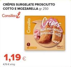 Consilia - Crêpes Surgelate Prosciutto Cotto E Mozzarella