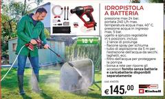 Einhell - Idropistola A Batteria