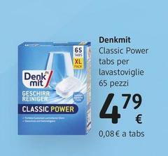 Denkmit - Classic Power Tabs Per Lavastoviglie 65 Pezzi 