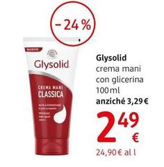 Glysolid - Crema Mani Con Glicerina  100 Ml