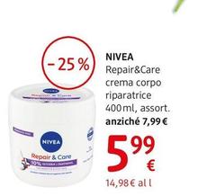 Nivea - Repair&Care Crema Corpo Riparatrice 400 Ml, Assort.