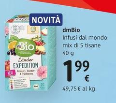 DmBio - Infusi Dal Mondo Mix Di 5 Tisane 40 G