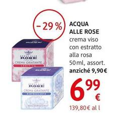 Acqua Alle Rose - Crema Viso Con Estratto Alla Rosa 50 Ml, Assort.