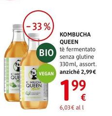 Kombucha Queen - Tè Fermentato 330 Ml, Assort.
