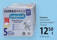 Babylove -  Jumbo Pack Pannolini Taglia 5 72 Pezzi