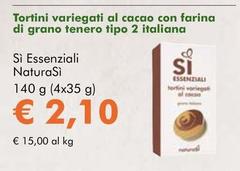 NaturaSì - Si Essenziali Tortini Variegati Al Cacao Con Farina Di Grano Tenero Tipo 2 Italiana