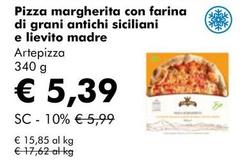 Artepizza - Pizza Margherita Con Farina Di Grani Antichi Siciliani E Lievito Madre