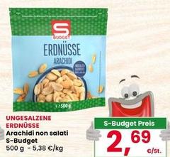 S budget - Arachidi Non Salati