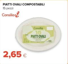 Consilia - Piatti Ovali Compostabili