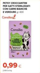 Consilia - Petsy Croccantini Per Gatti Sterilizzati Con Carni Bianche E Verdure