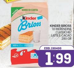 Kinder - Brioss 10 Merendine Classiche/Latte E Cacao
