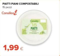 Consilia - Piatti Piani Compostabili