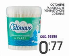 Cotoneve - Puliorecchie 100 Bastoncini Cotonati