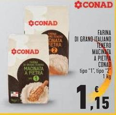 Conad - Farina Di Grano Italiano Tenero Macinata A Pietra