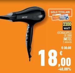 Imetec - Asciugacapelli S6 2200