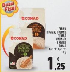 Conad - Farina Di Grano Italiano Tenero Macinata A Pietra