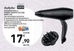 Babyliss - D215DE Asciuga Capelli 2000 W Nero