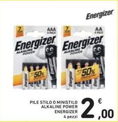 Energizer - Pile Stilo O Ministilo Alkaline Power