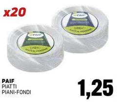Paif - Piatti Piani-Fondi