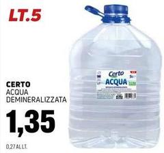 Certo - Acqua Demineralizzata