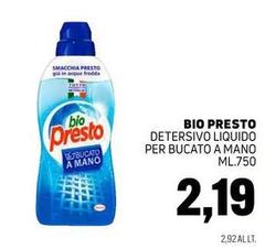Bio Presto - Detersivo Liquido Per Bucato A Mano