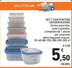 Set 7 Contenitori Conservazione