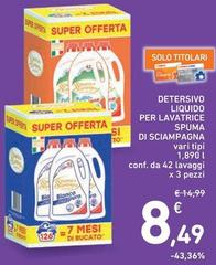 Spuma Di Sciampagna - Detersivo Liquido Per Lavatrice