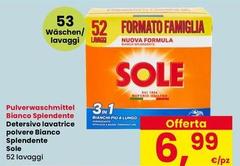 Sole - Detersivo Lavatrice Polvere Bianco Splendente