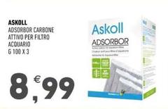 Askoll - Adsorbor Carbone Attivo Per Filtro Acquario