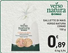 Conad - Verso Natura Gallette Di Mais 