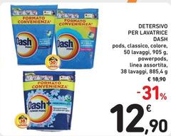 Dash - Detersivo Per Lavatrice Pods, Classico, Colore
