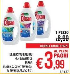 Dixan - Detersivo Liquido Per Lavatrice