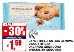 Biscottificio Orlando Grondona - Canestrelli Antica Genova Specialità Genovesi