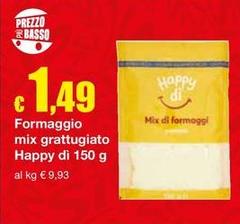 Happy Dì - Formaggio Mix Grattugiato