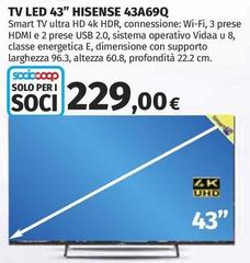Hisense - Tv Led 43 43a69q