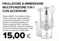 Frullatore A Immersione Multifunzione 3 In 1 Con Accessori
