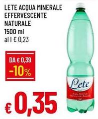 Lete - Acqua Minerale Effervescente Naturale