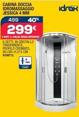 Idrak - Cabina Doccia Idromassaggio Jessica 4 Mm