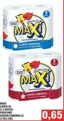 Max - Carta Ig. X4 Rotoli Profumo Argan/Camomilla 3 Veli Dec.