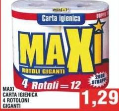 Maxi - Carta Igienica 4 Rotoloni Giganti