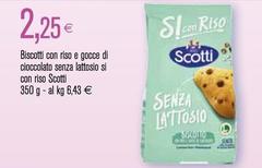 Scotti - Biscotti Con Riso E Gocce Di Cioccolato Senza Lattosio Si Con Riso