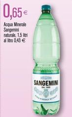 Sangemini - Acqua Minerale Naturale