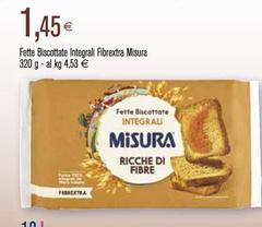 Misura - Fette Biscottate Integrali Fibrextra
