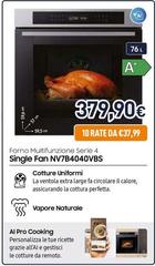 Samsung - NV7B4040VBS Forno Ad Incasso Multifunzione Serie 4 76 L A+ Inox