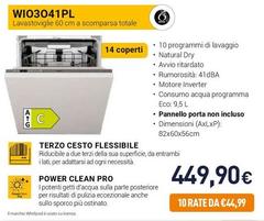 Whirlpool - Lavastoviglie Da Incasso WIO 3O41 PL