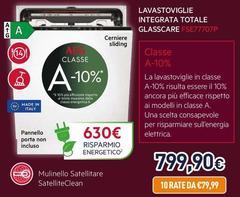 Aeg - Lavastoviglie Integrata Totale Glasscare FSE77707P